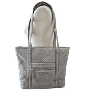 Vera Bradley | Iconic Vera Tote Denim Gray | Women's | Shoulder Bag